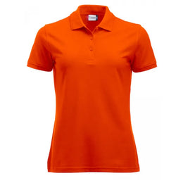 polo mix kwaliteit casual dames signaal oranje voorzijde 26028251