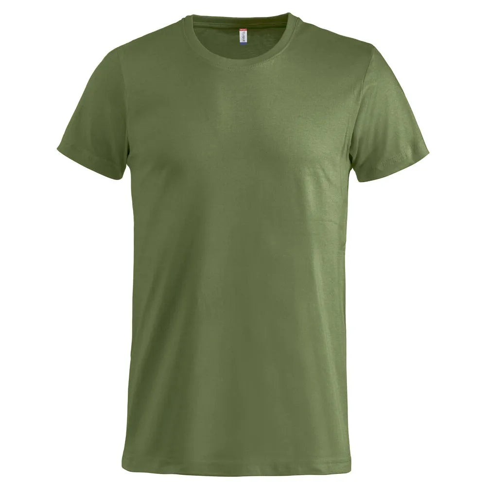basic t shirts clique leger groen voorzijde 26029030