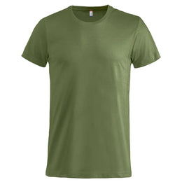 basic t shirts clique leger groen voorzijde 26029030