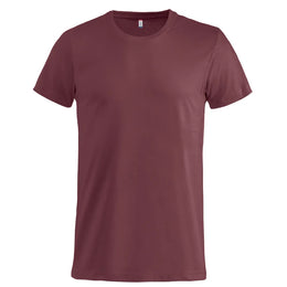 Clique Basic T-shirt voor heren, Bordeauxrood - 26029030