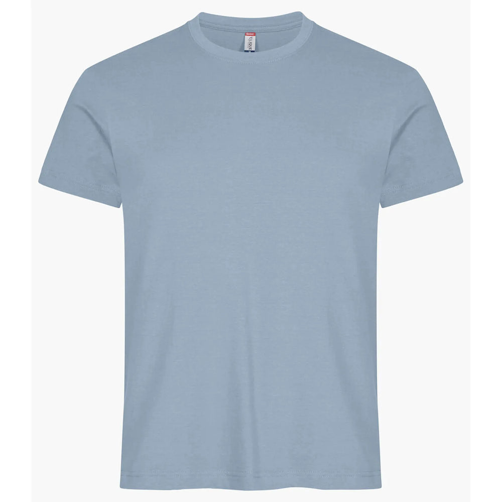 Clique Basic T-shirt voor heren voorzijde, Lichtblauw - 26029030