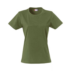 Basic T-shirt Dames van Clique - Leger Groen