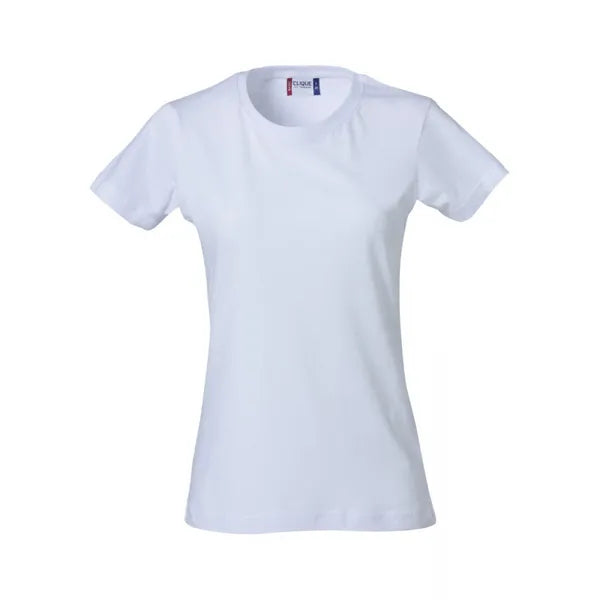 Basic T-shirt dames van Clique, Wit - 26029031