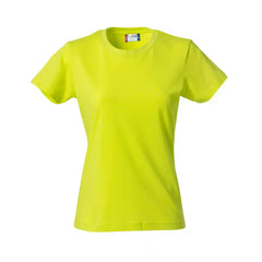 Basic T-shirt Dames van Clique - Signaalgroen