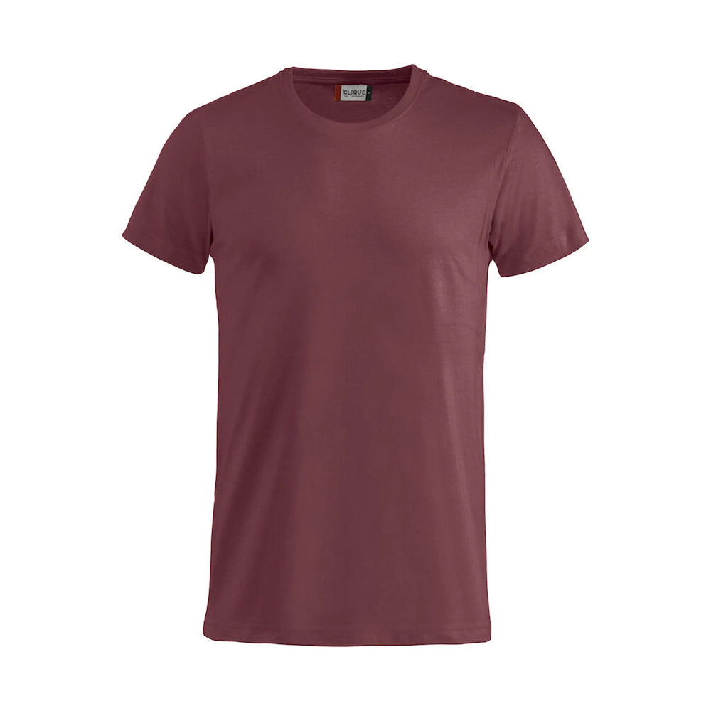basic t-shirt kinderen clique bordeaux voorzijde 26029032