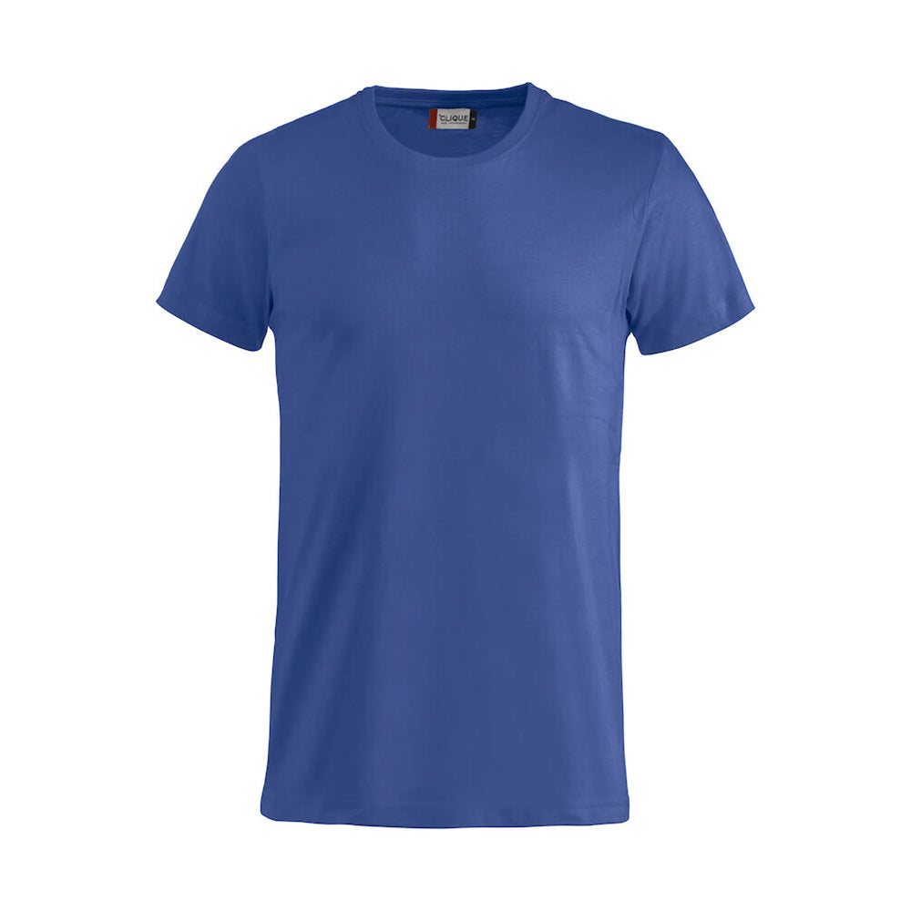 basic t-shirt kinderen clique kobalt blauw voorzijde 26029032
