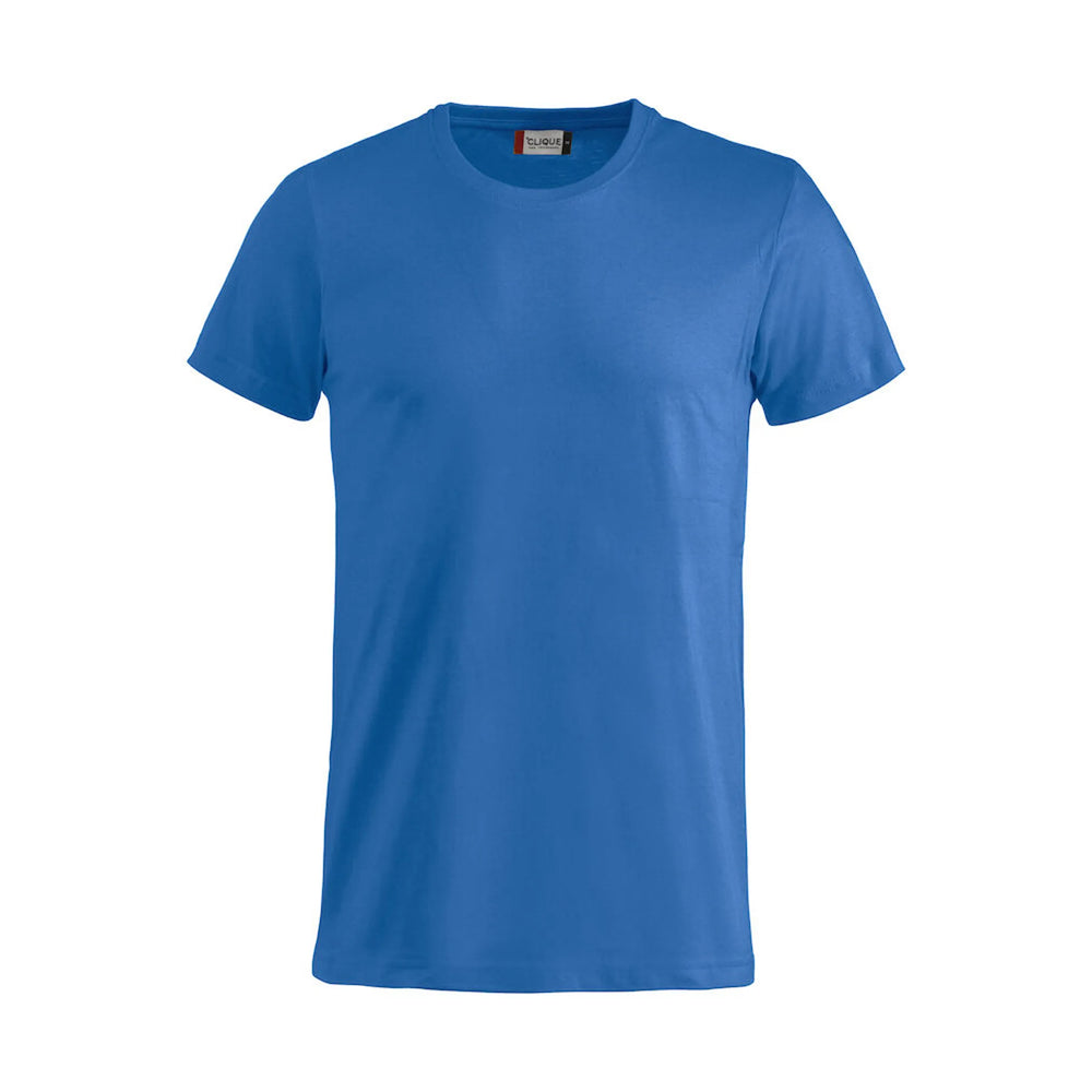 basic t-shirt kinderen clique royal blauw voorzijde 26029032