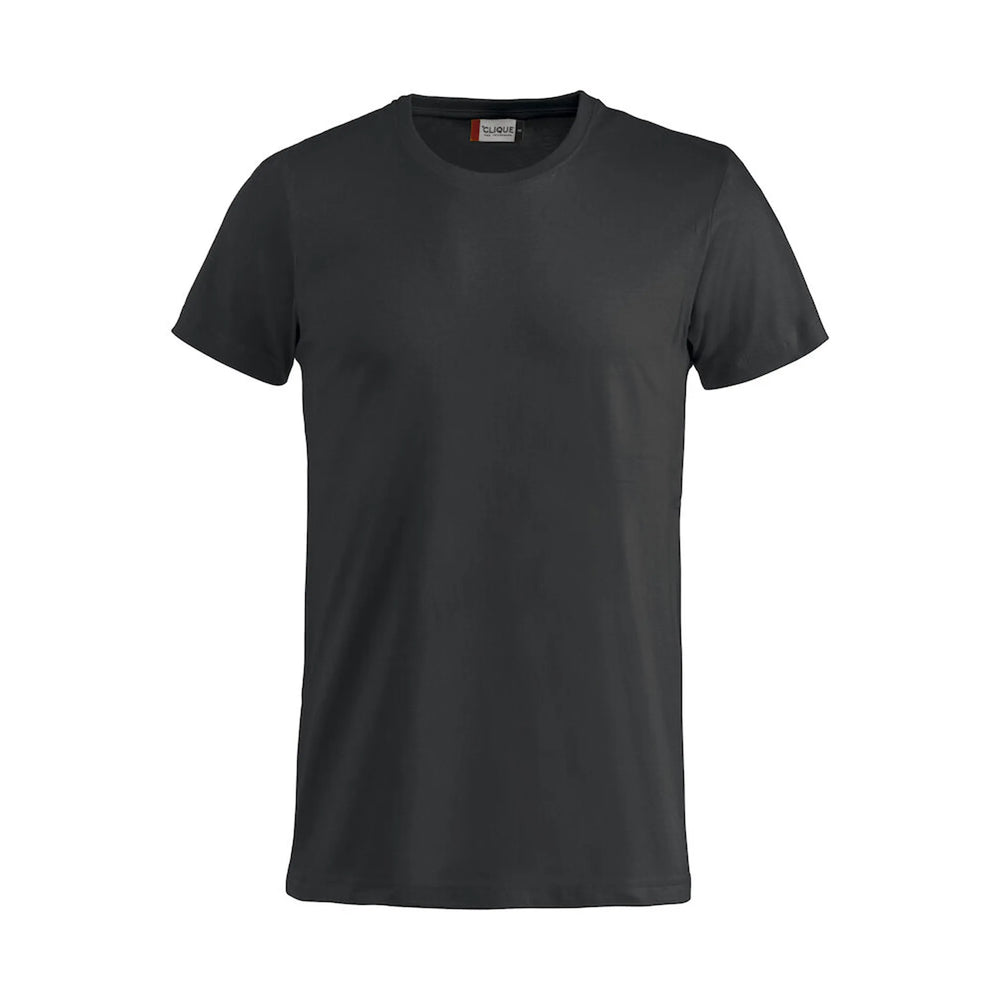 basic t-shirt kinderen clique zwart voorzijde 26029032