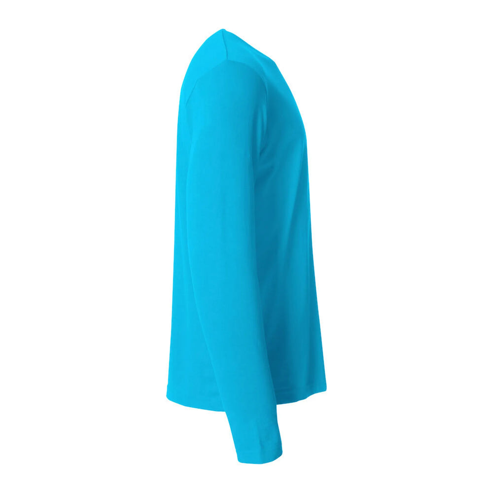  clique modern lichtgewicht t shirt met lange mouwen turquoise rechtermouw 26029033        