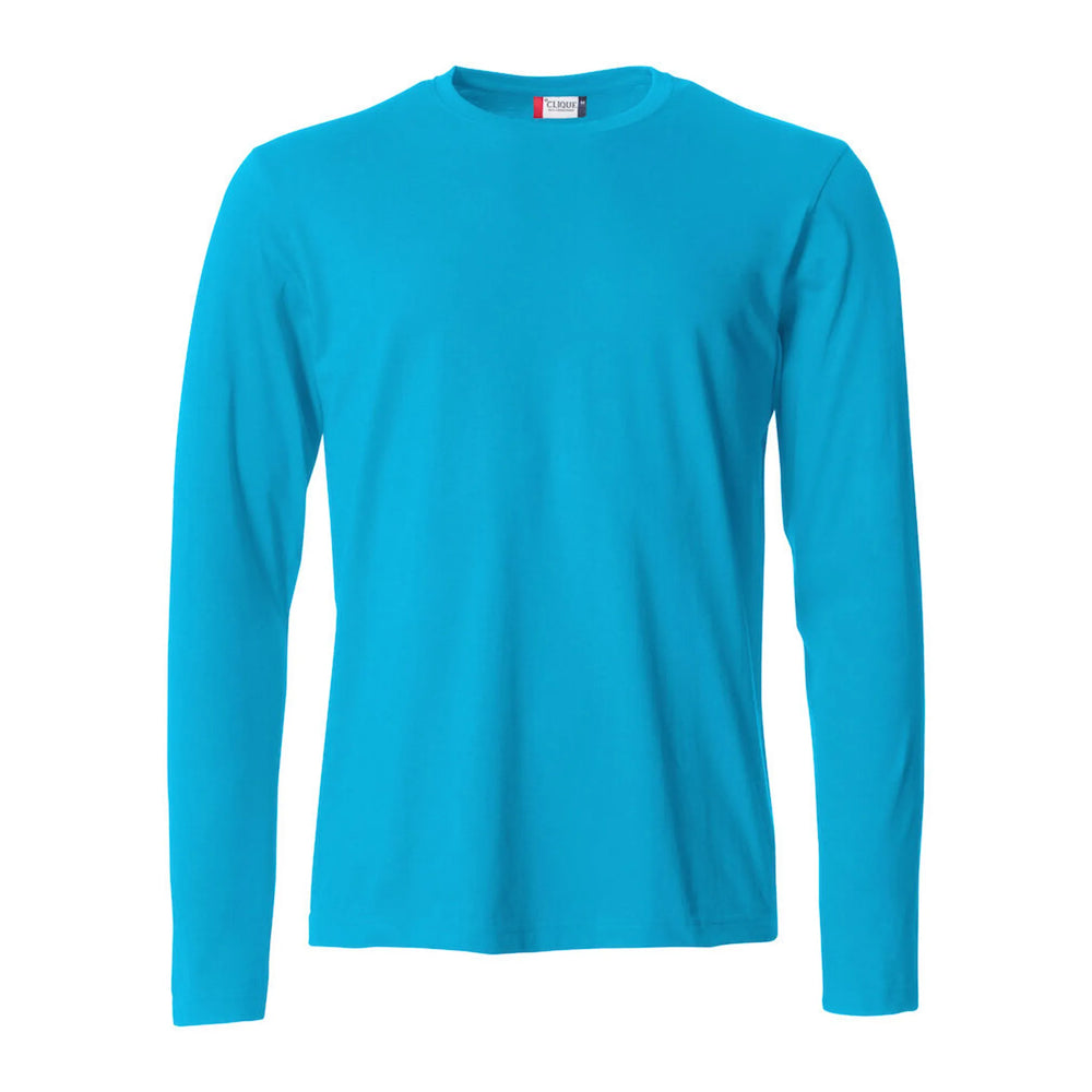  clique modern lichtgewicht t shirt met lange mouwen turquoise voorzijde 26029033        