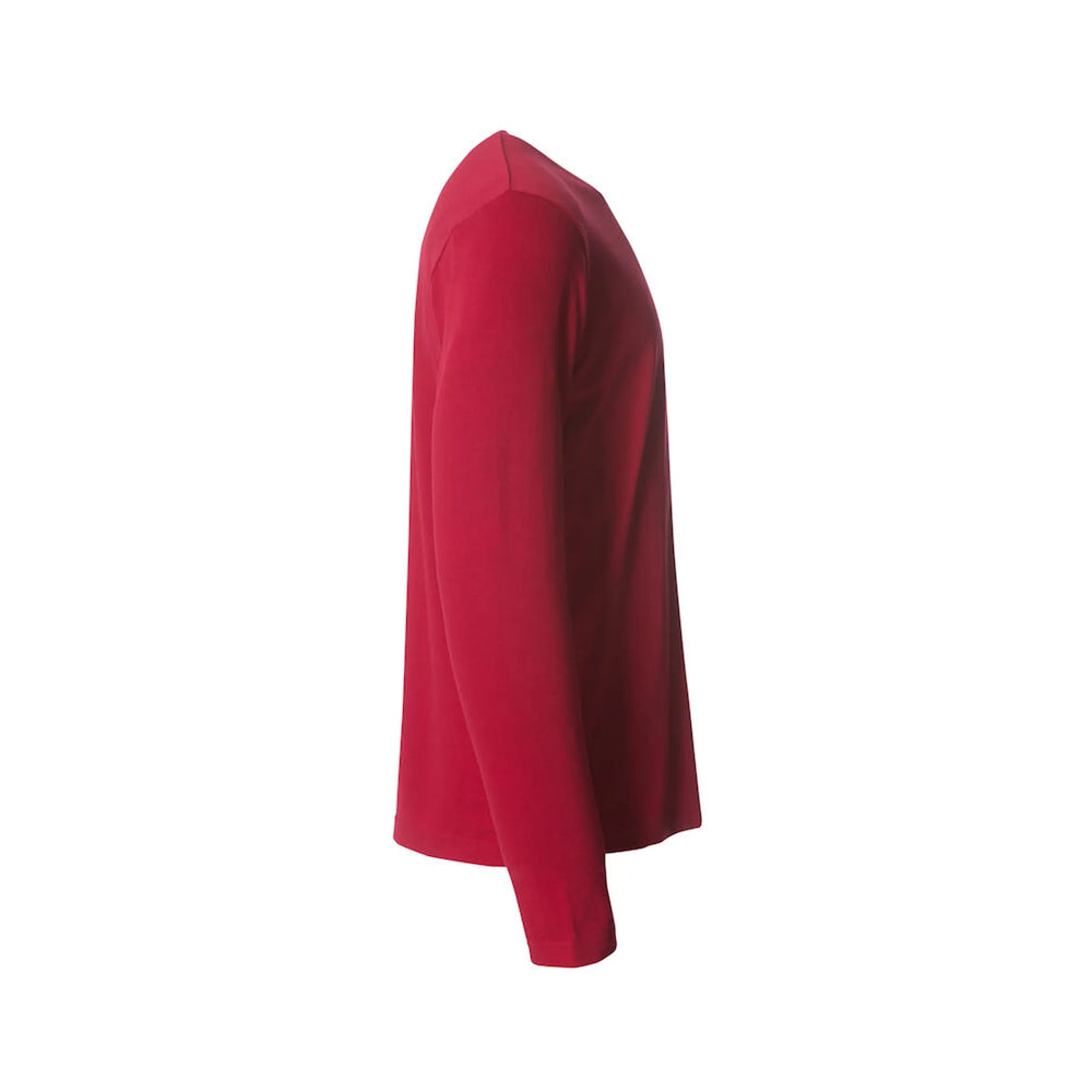  clique modern lichtgewicht t shirt lange mouwen rechtermouw burgundy 26029033       