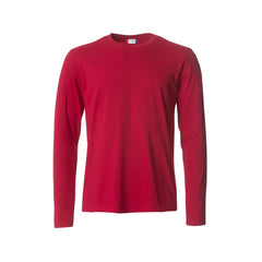 Clique Modern Lichtgewicht T-shirt met Lange Mouwen - Rood
