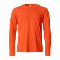Clique Modern Lichtgewicht T-shirt met Lange Mouwen - Diep oranje
