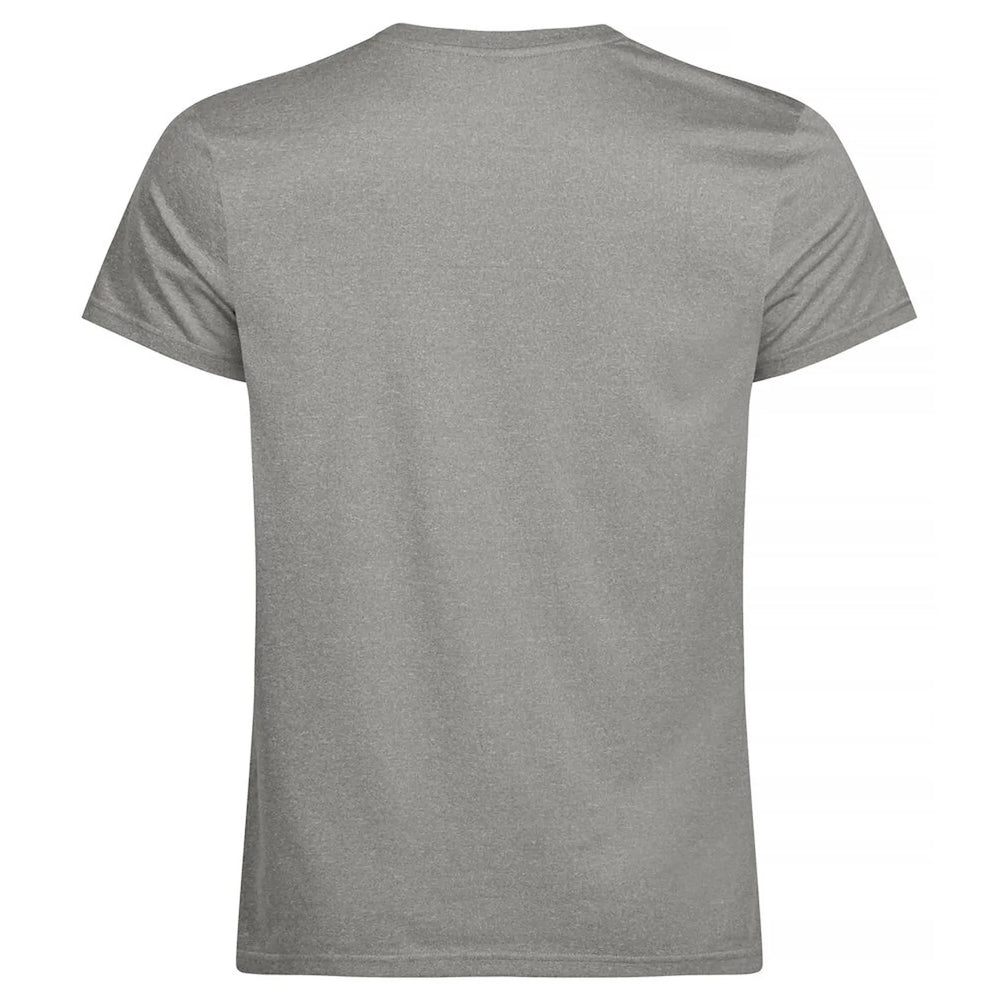 Clique Sportief Basis t shirt korte mouw grijs melange achterzijde 26029038