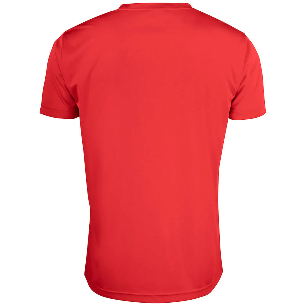 Clique Sportief Basis T shirt korte mouw rood achterzijde 26029038         