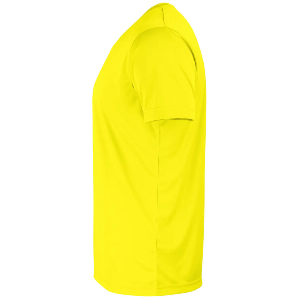 Clique Sportief Basis T shirt korte mouw signaal geel linkermouw 26029038            