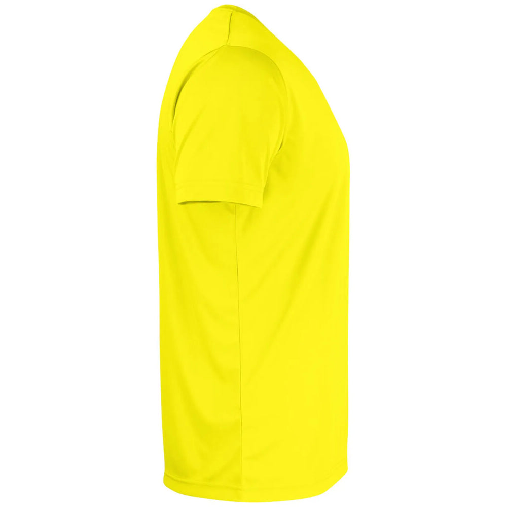 Clique Sportief Basis T shirt signaal geel rechtermouw 26029038