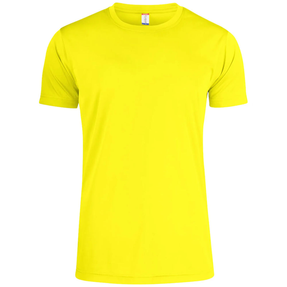Clique Sportief Basis T shirt signaal geel 26029038
