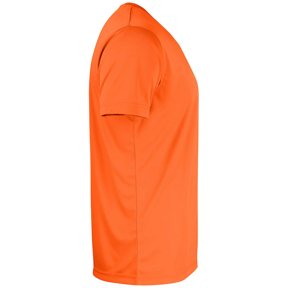 Clique Sportief Basis T shirt korte mouw signaal oranje rechtermouw 26029038