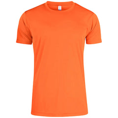 Clique Sportief Basis T-shirt - Signaaloranje