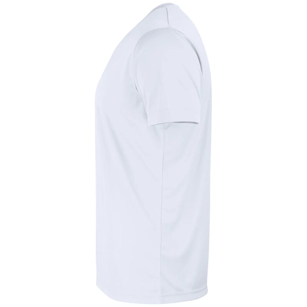 Clique Sportief Basis T shirt korte mouw wit linker mouw 26029038