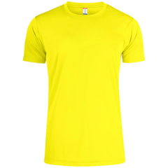 Clique Sportief Basis T-shirt - Signaalgeel