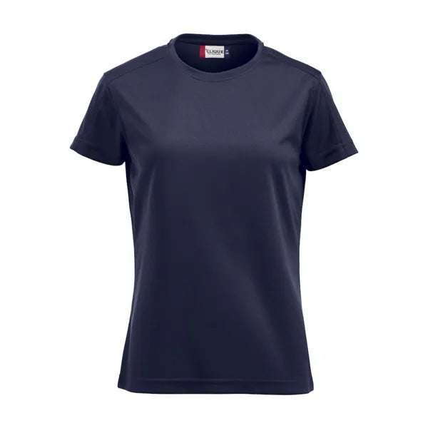 Clique sport-T-shirt voor dames, Donkermarineblauw - 26029335