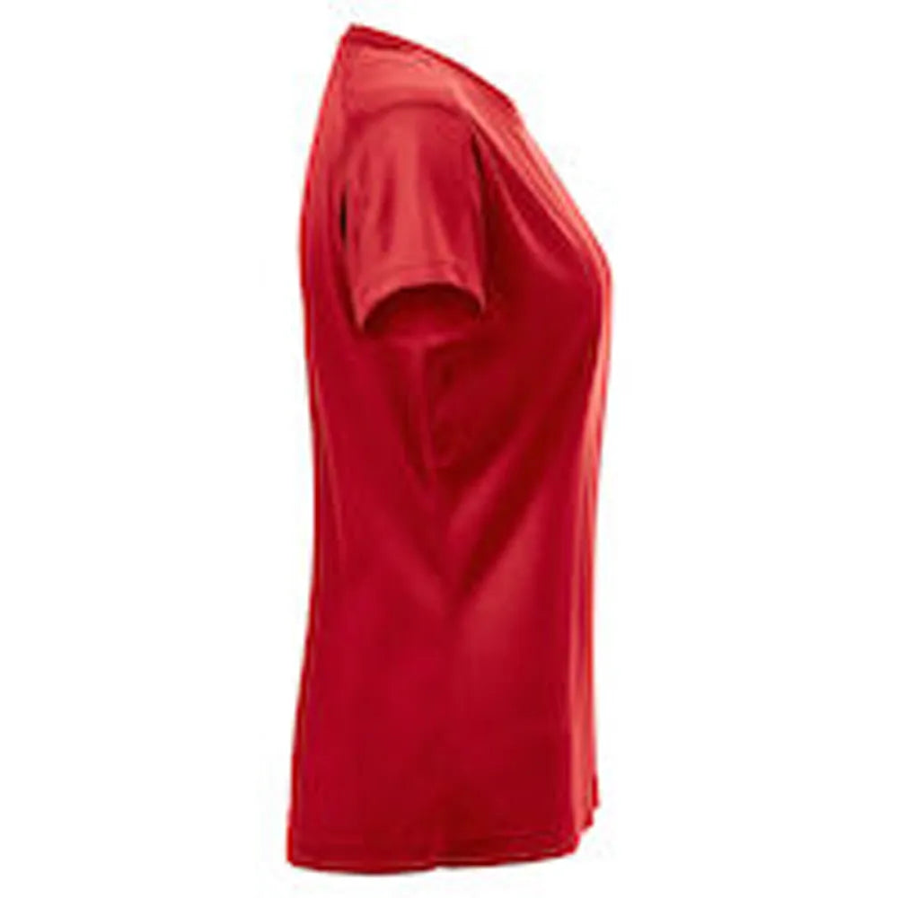 sport shirt polyester ademend dames clique rood rechtermouw 26029335