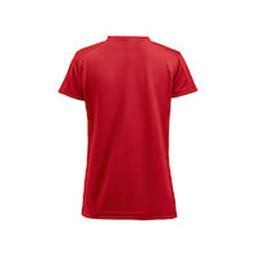 sport shirt polyester ademend dames clique rood achterzijde 26029335