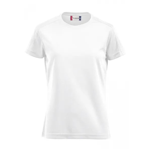 sport shirt polyester ademend dames clique wit voorzijde 26029335