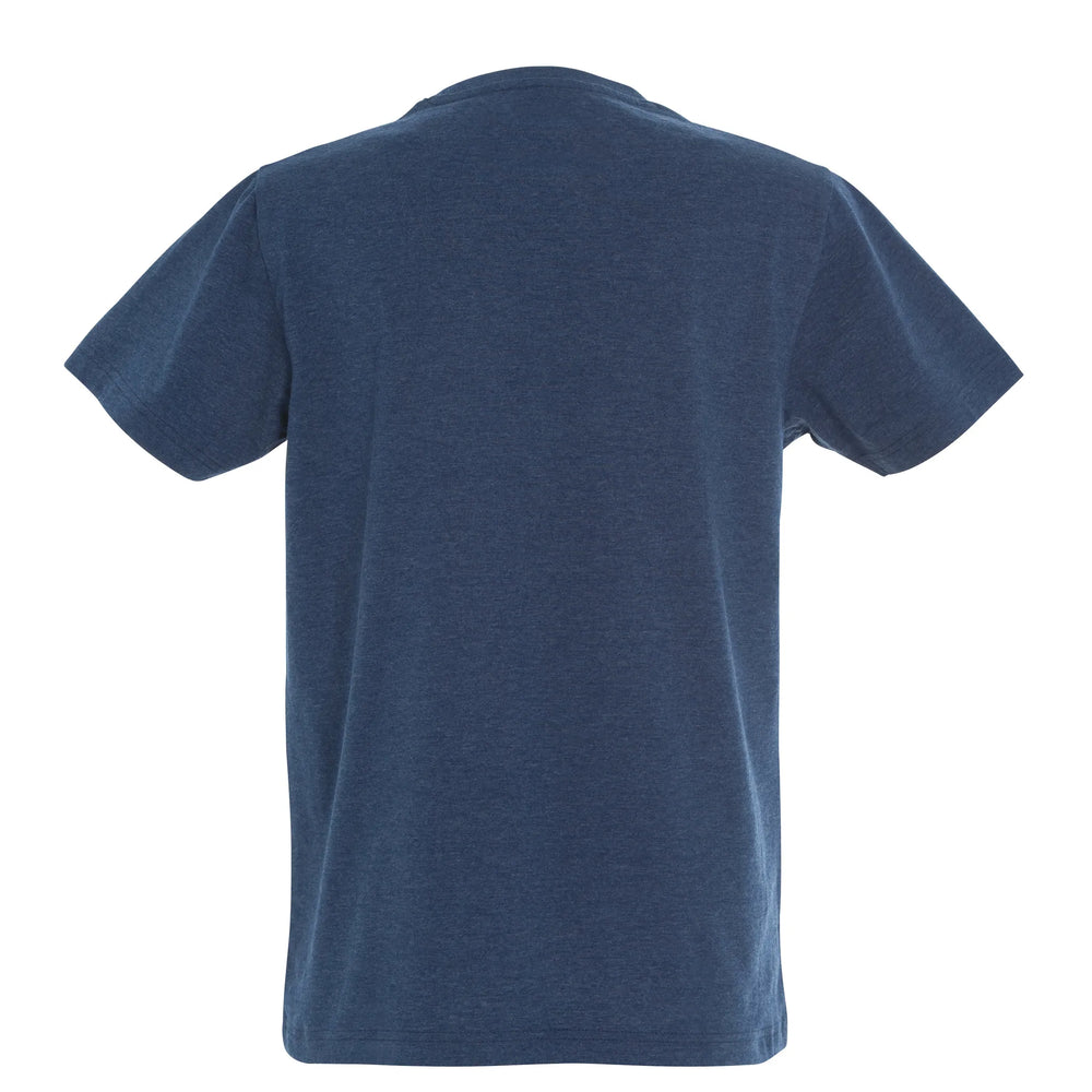 new classic t shirts clique blauw melange achterzijde 26029360
