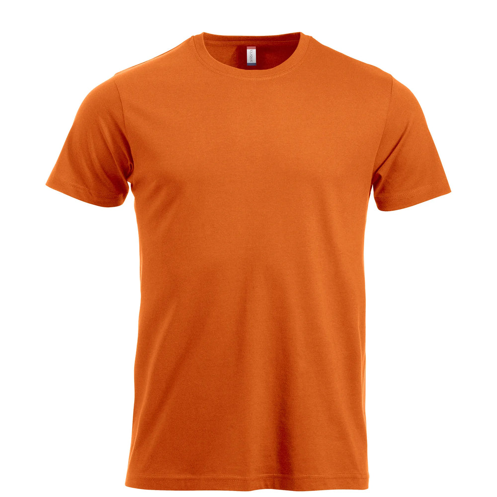 new classic t shirts clique diep oranje voorzijde 26029360