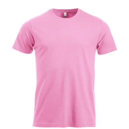 new classic t shirts clique helder roze  voorzijde 26029360