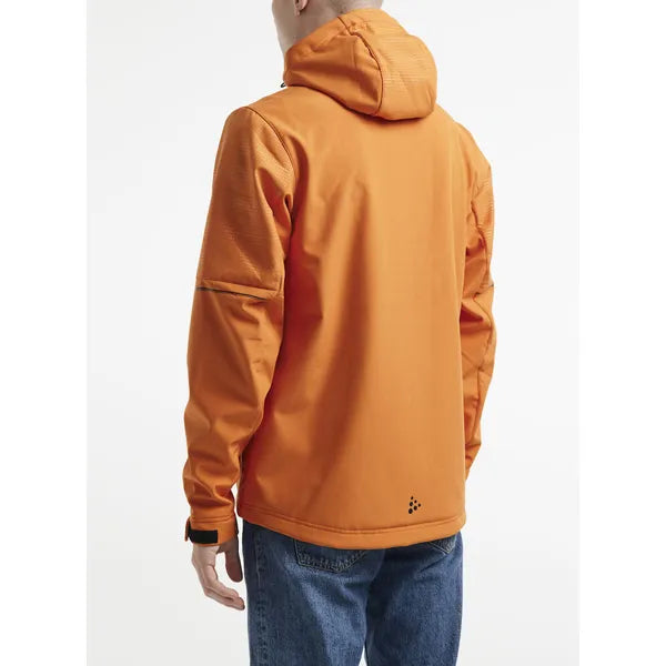 jack softshell heren craft oranje achterzijde 261905072