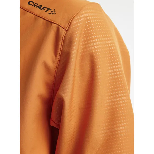 jack softshell heren craft oranje zijkant linker mouw 261905072