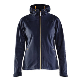shell jack softshell dames craft gravel navy voorzijde   261905073