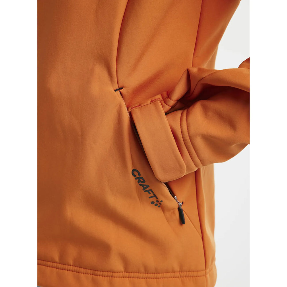 shell jack softshell dames craft gravel oranje detail 1  261905073