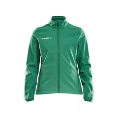 Softshell Jack voor Dames van Craft Appelgroen