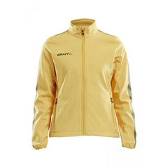 Softshell Jack voor Dames van Craft Geel
