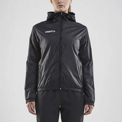 Dames Windjack met Capuchon van Craft Zwart