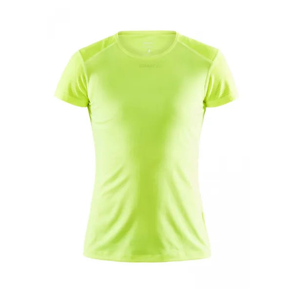 Sport shirt slim tee dames van Craft, Geel - 261908767