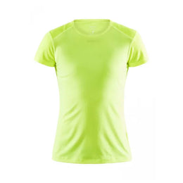 Sport shirt slim tee dames van Craft, Geel - 261908767