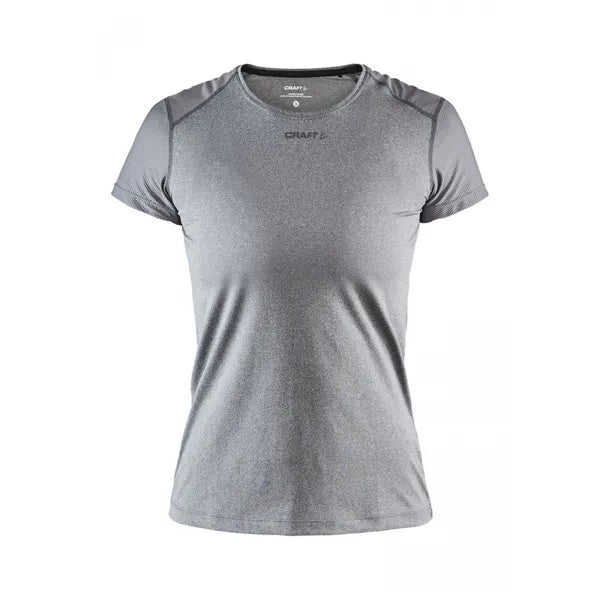 Sport shirt slim tee dames van Craft, Grijs gemêleerd - 261908767
