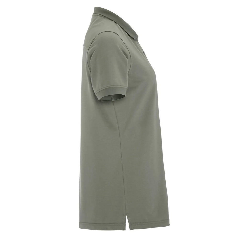 polo shirt dames craft grijs melange groen rechter mouw 261910746