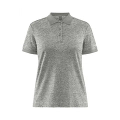 Polo Shirt Dames Craft Melange Grijs