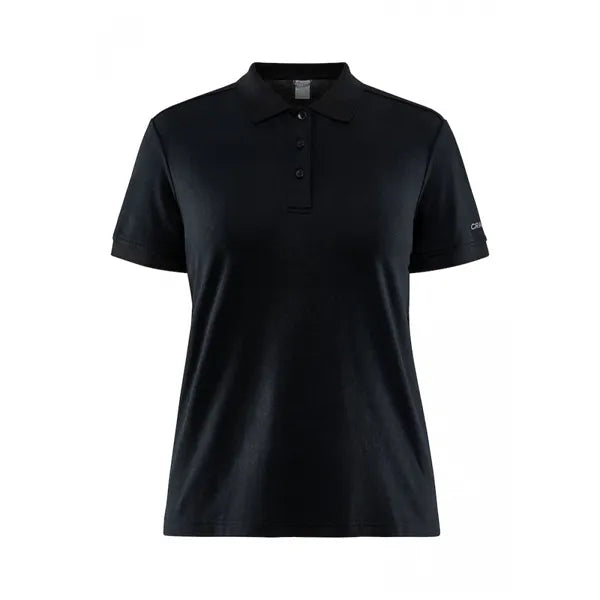 polo shirt dames craft zwart voorzijde 261910746