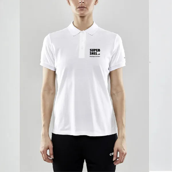 Poloshirt dames Craft sfeerbeeld, Wit - 261910746
