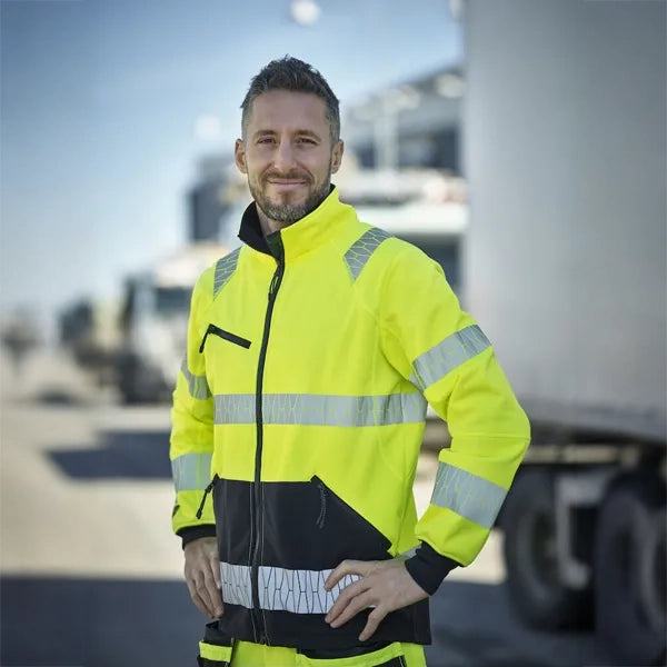 windblocker jacket 3 laags jobman geel sfeer foto 2665119055