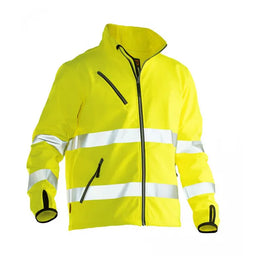 Jobman softshelljas met reflecterende strepen, Geel - 2665120255