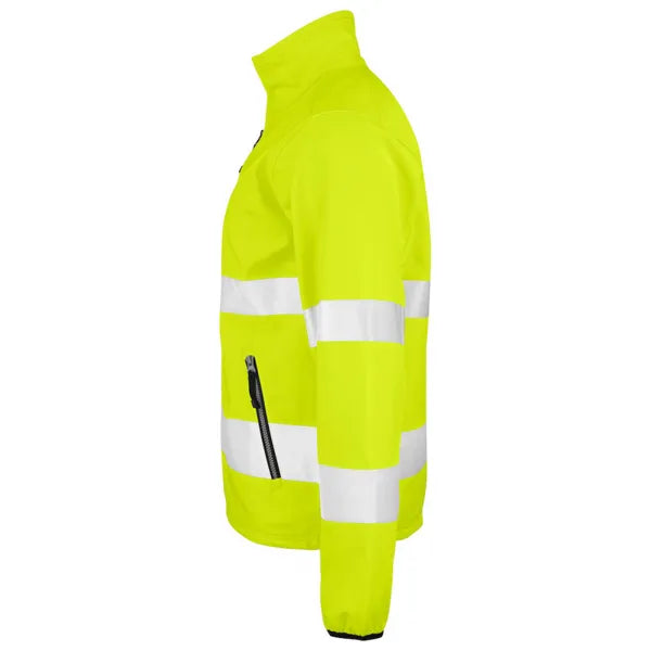 softshell jacket jobman 3 laags fluo geel  linker mouw 2665120255       



   